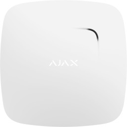 Ajax FireProtect Plus White - Heat, smoke, and CO detector with replaceable batteries