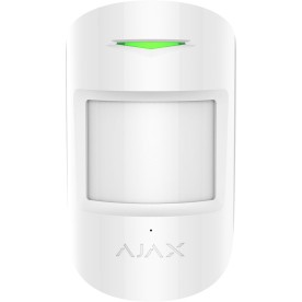 Ajax CombiProtect White - Kombinovaný IR detektor pohybu a detektor rozbití skla s mikrofonem
