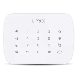 U-Prox - Klávesnice G4 White - Víceskupinová klávesnice s dotykovým povrchem