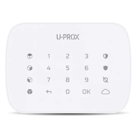 U-Prox - Klávesnica G4 White- Viacskupinová klávesnica s dotykovým povrchom