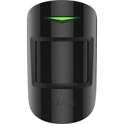 Ajax CombiProtect Black - Kombinovaný IR detektor pohybu a detektor rozbití skla s mikrofonem