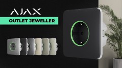 Ajax Outlet Jeweller: Chytrá vestavěná zásuvka s měřičem energie (CZ)